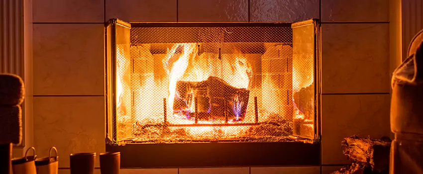 Mendota Hearth Landscape Fireplace Installation in Edmonton, Alberta