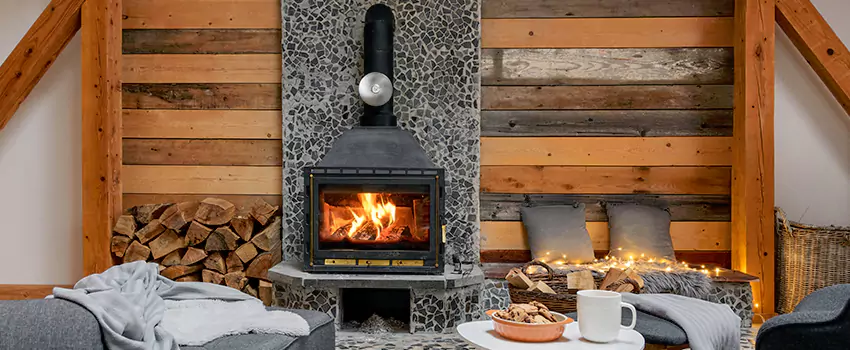 Thelin Hearth Products Direct Vent Gas Stove Fireplace Inspection in Edmonton, Alberta